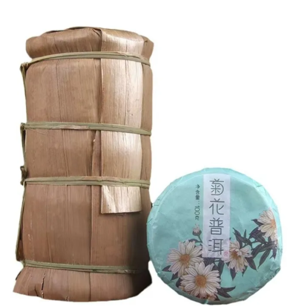 Chrysanthemum Pu Erh tee, Shu, 100 g, 2023